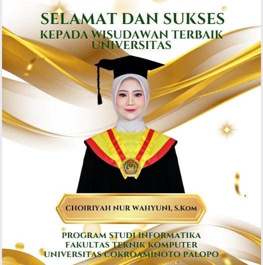 Choiriyah Nur Wahyuni, Putri Desa Wiwitan Jadi Wisudawan Terbaik UNCP dengan IPK 4.00